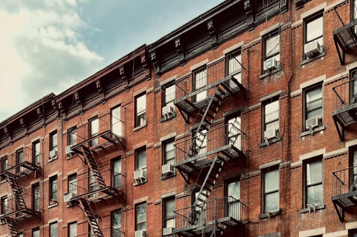 NYC apartment buildings with fire escapes NYC apartment buildings with fire escapes