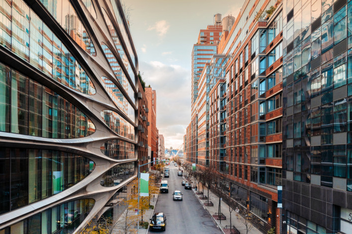 Modern residential buildings in Chelsea, Manhattan Modern residential buildings in Chelsea, Manhattan