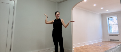 Rachel's one-bedroom co-op apartment is newly renovated. Rachel's one-bedroom co-op apartment is newly renovated.