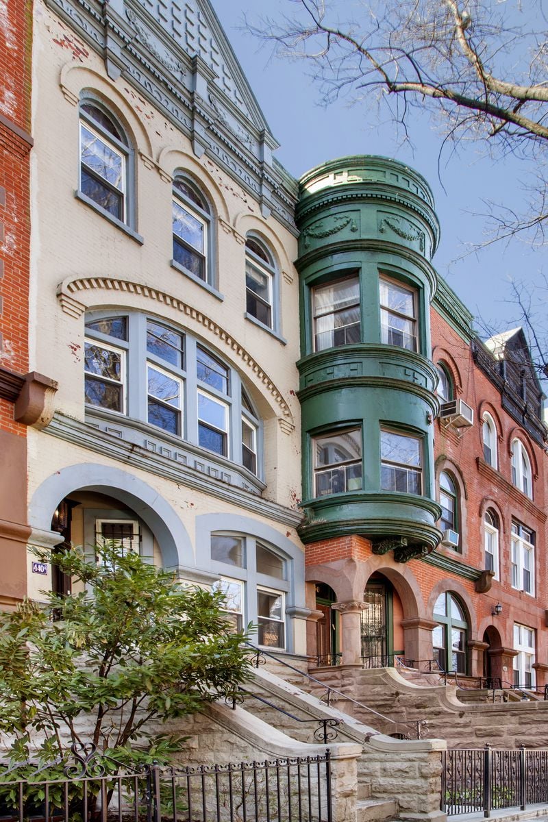 This stately Park Slope townhouse has lots of original details as well ...