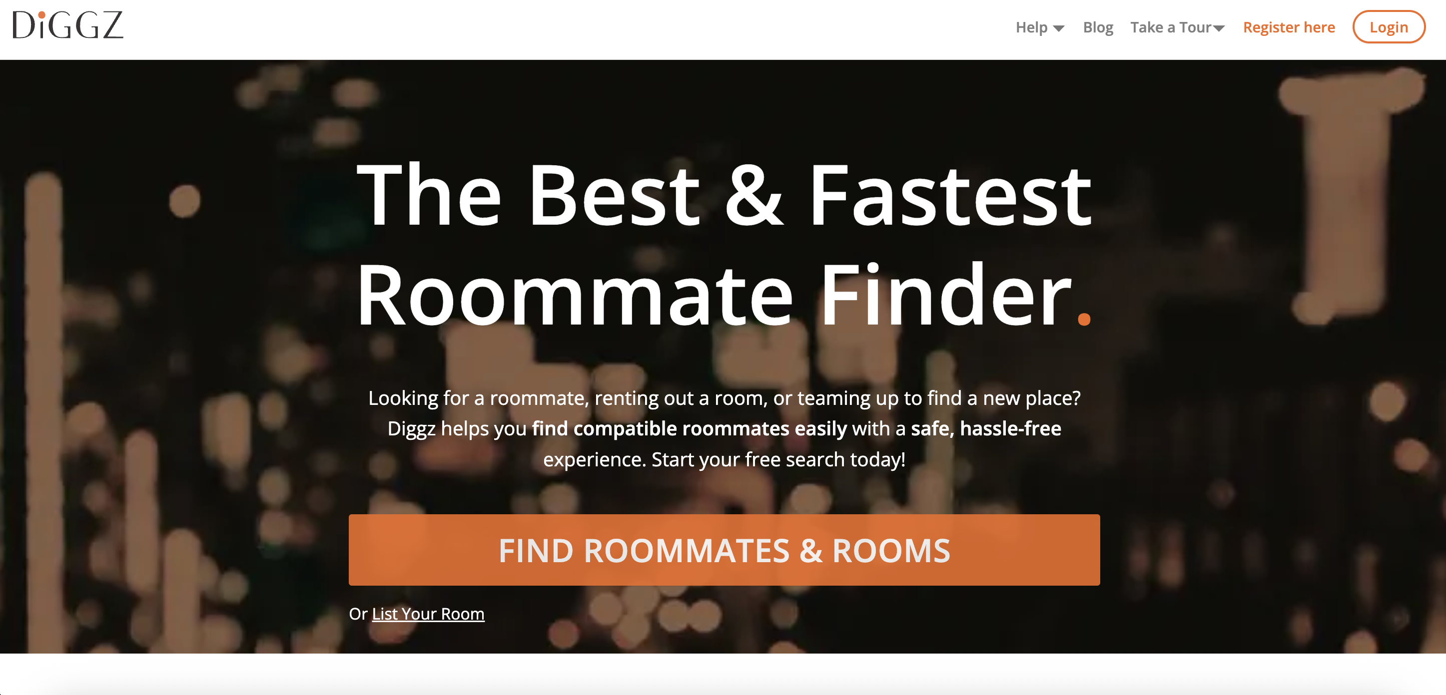 Diggz roommate finder