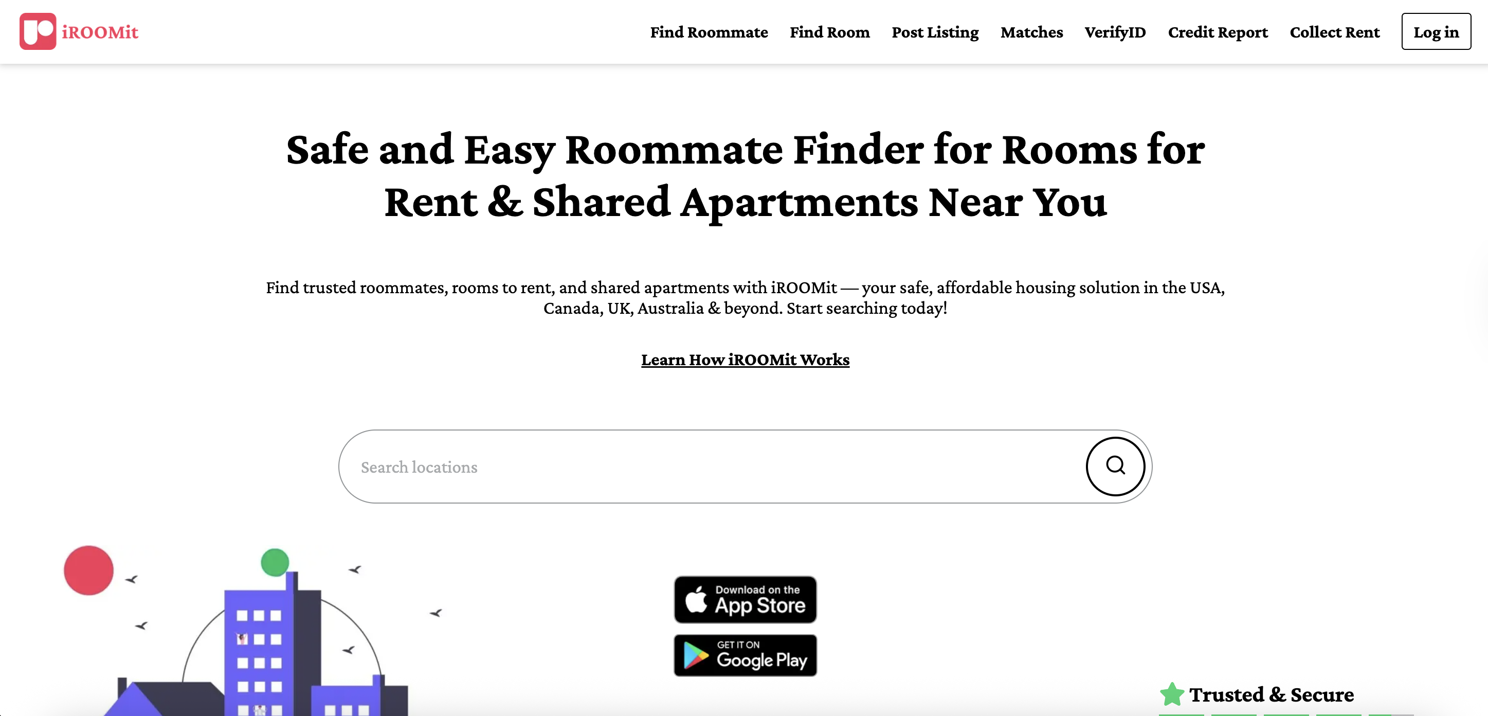 iROOMit roommate finder