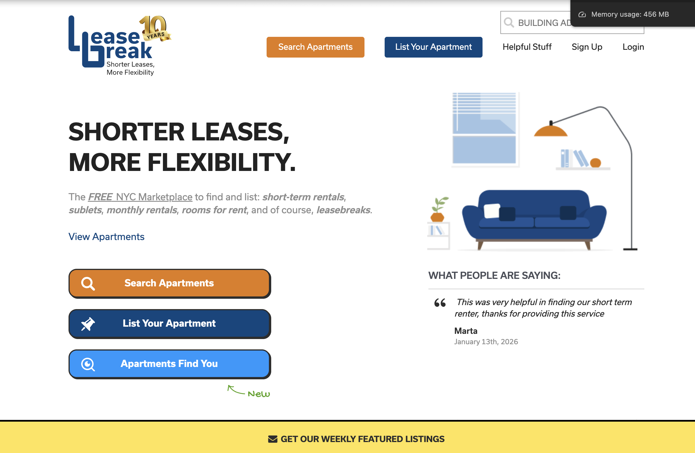 Leasebreak short-term rentals