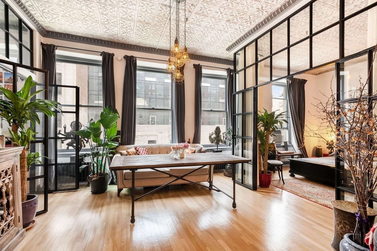 A Chelsea Loft For Your Fantasies About Soaring Tin Ceilings And 