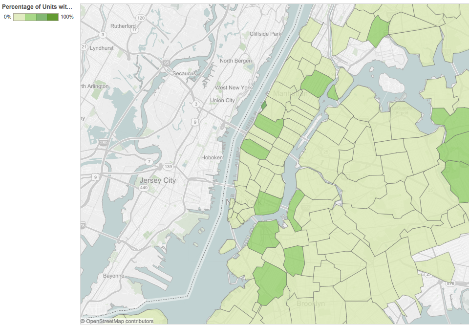 Which New York neighborhoods have the most apartments with washer ...