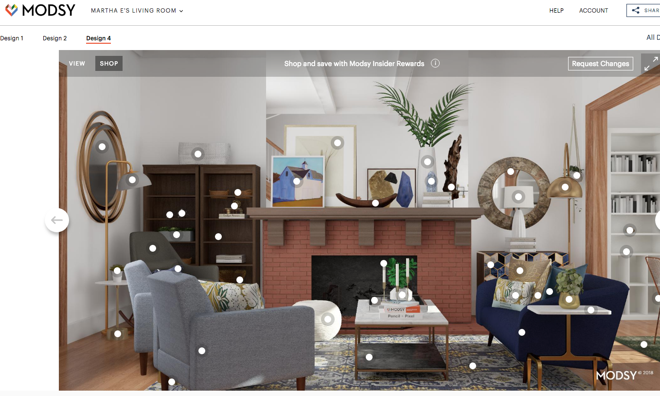 I Redesigned My Awkward Living Room With Modsy S Virtual Interior Designers