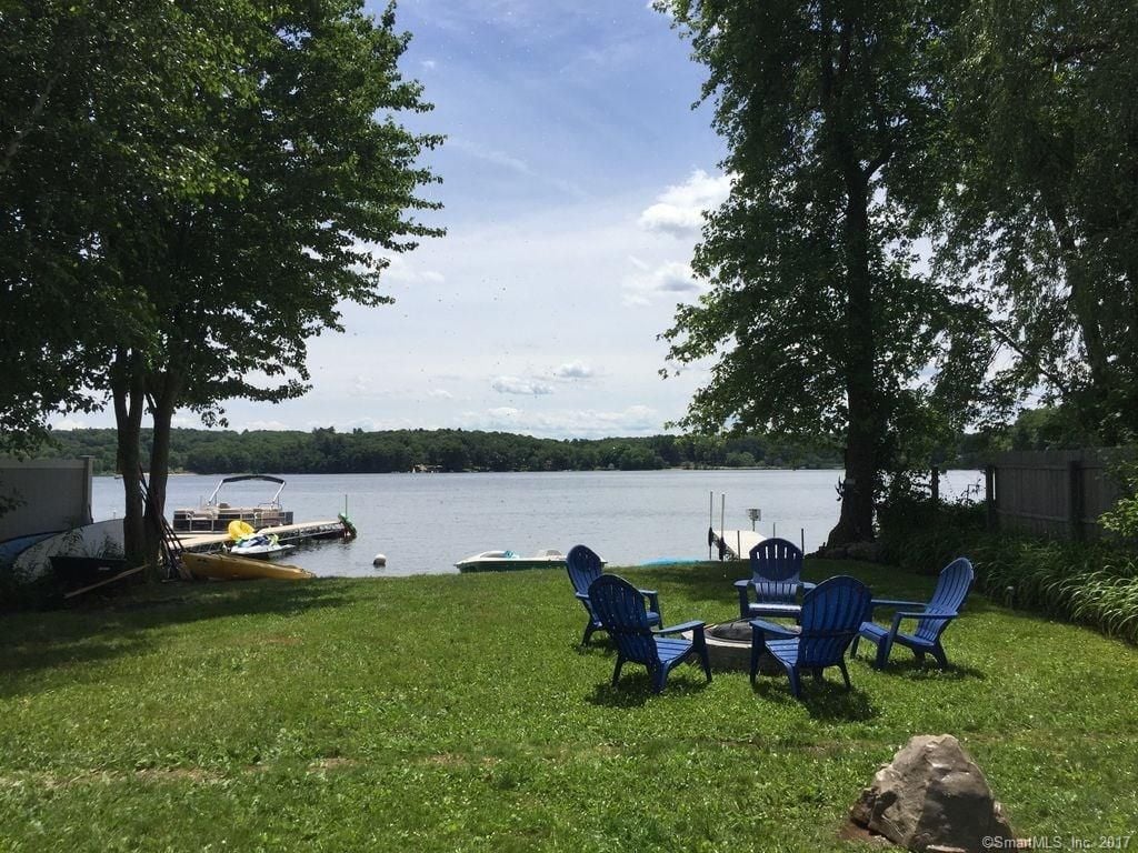 This Connecticut lake house comes fully furnished