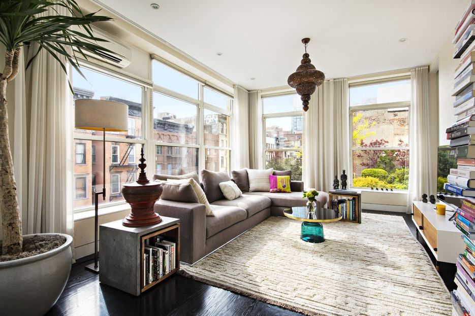 Skylights And Huge Windows Brighten This East Village One Bedroom