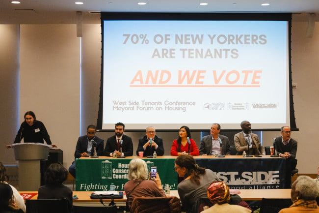 Seven NYC mayoral hopefuls gathered at a forum on housing at Fordham University School of Law on Saturday, Dec. 7th. 