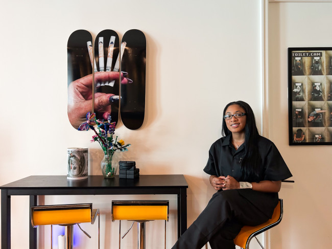 Correawhite in her studio.