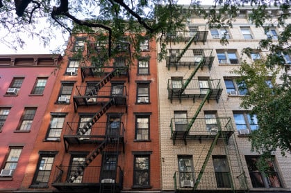 image of New York City apartment buildings