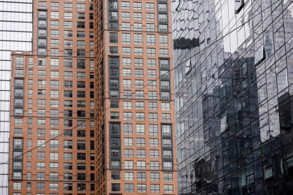 Apartment towers in NYC