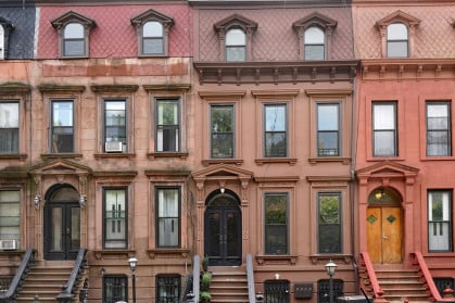 NYC brownstones