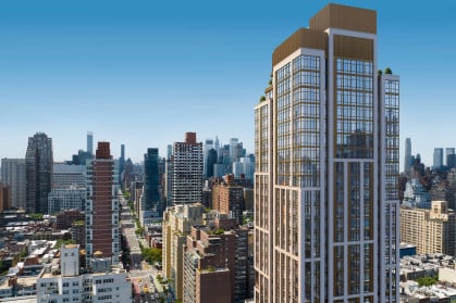 A rendering of the 35-building at 356 East 78th Street.