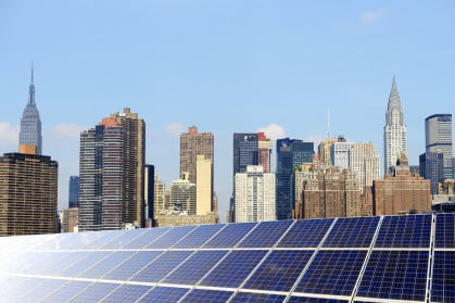 Solar power also reduces strain on the city's electric grid.