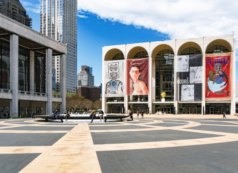 The Metropolitan Opera House at Lincoln Center on the Upper West Side of Manhattan