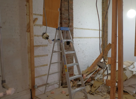 ​Suzanne Seggerman's damaged Noho loft.