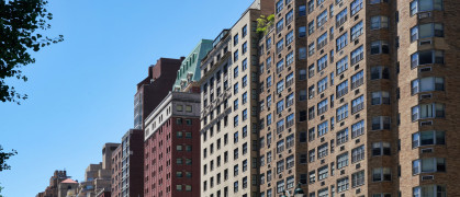 Apartment buildings on Park Avenue in Manhattan.