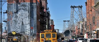 Mural at Bedford Avenue, and South 6th Street in Williamsburg