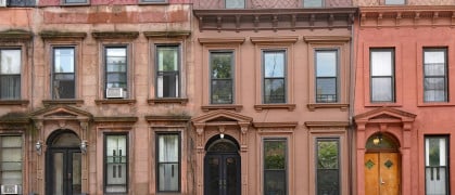 NYC brownstones