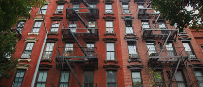 Apartment buildings West Village, NYC