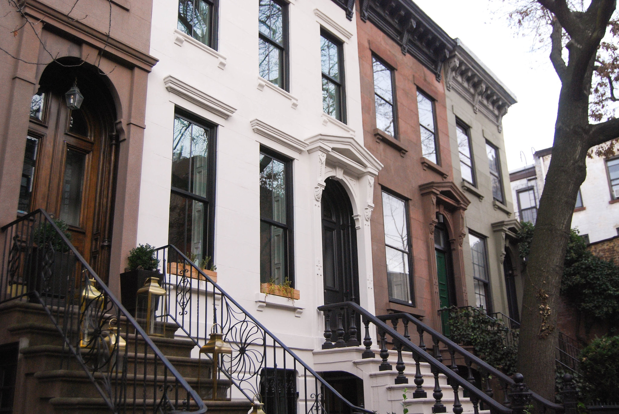 The Coloring Book - Brooklyn Brownstones & More (with Colored